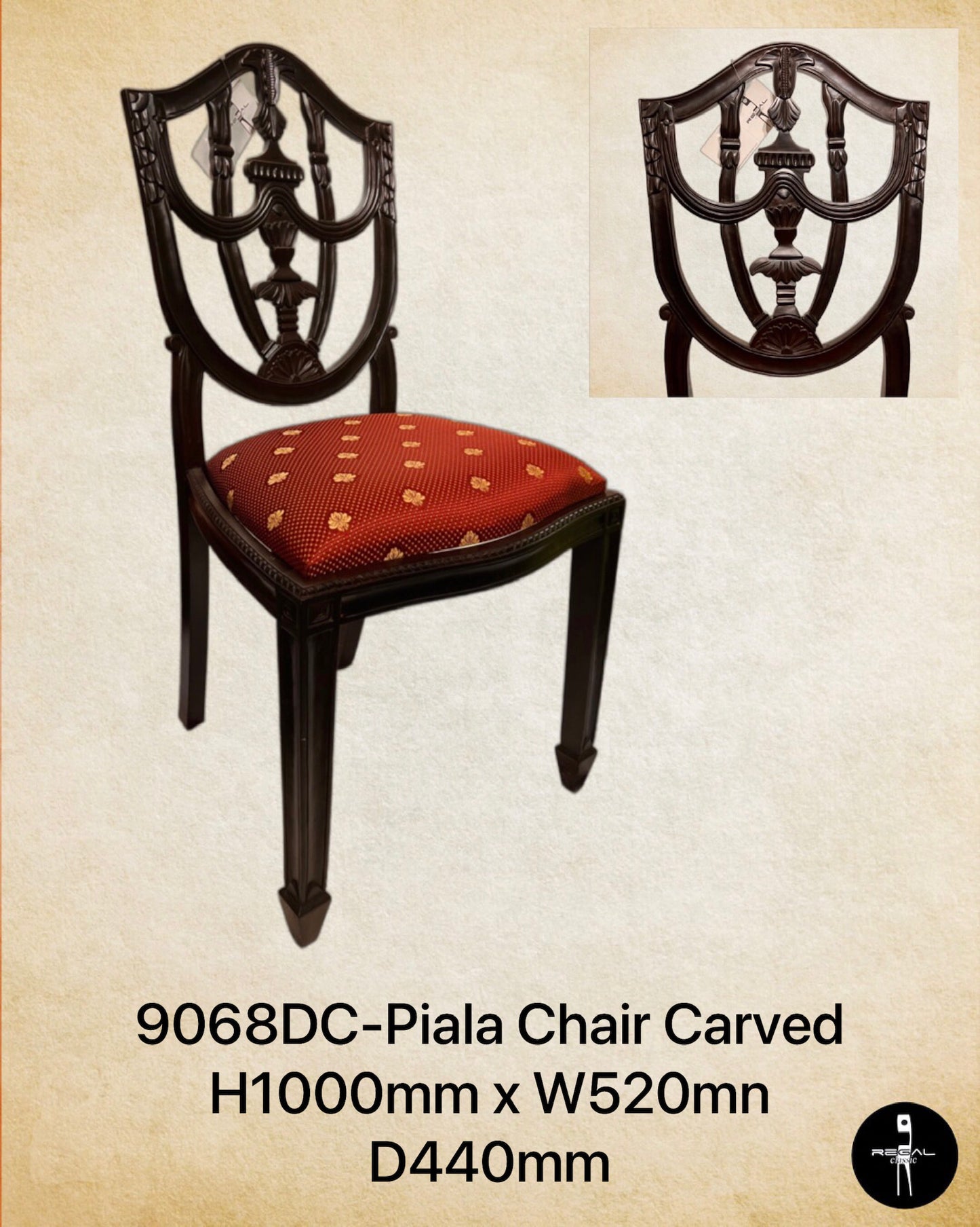 Piala Chair Carved
