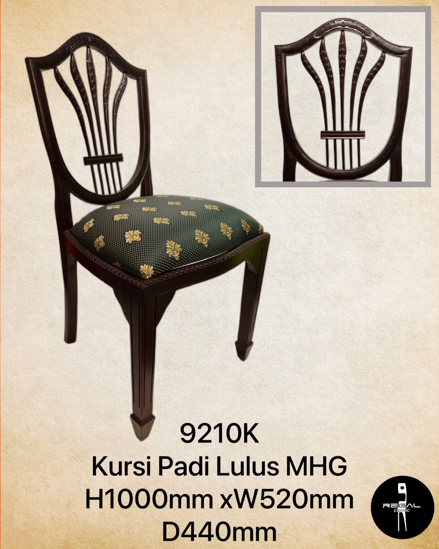 Kursi Padi Lulus MHG