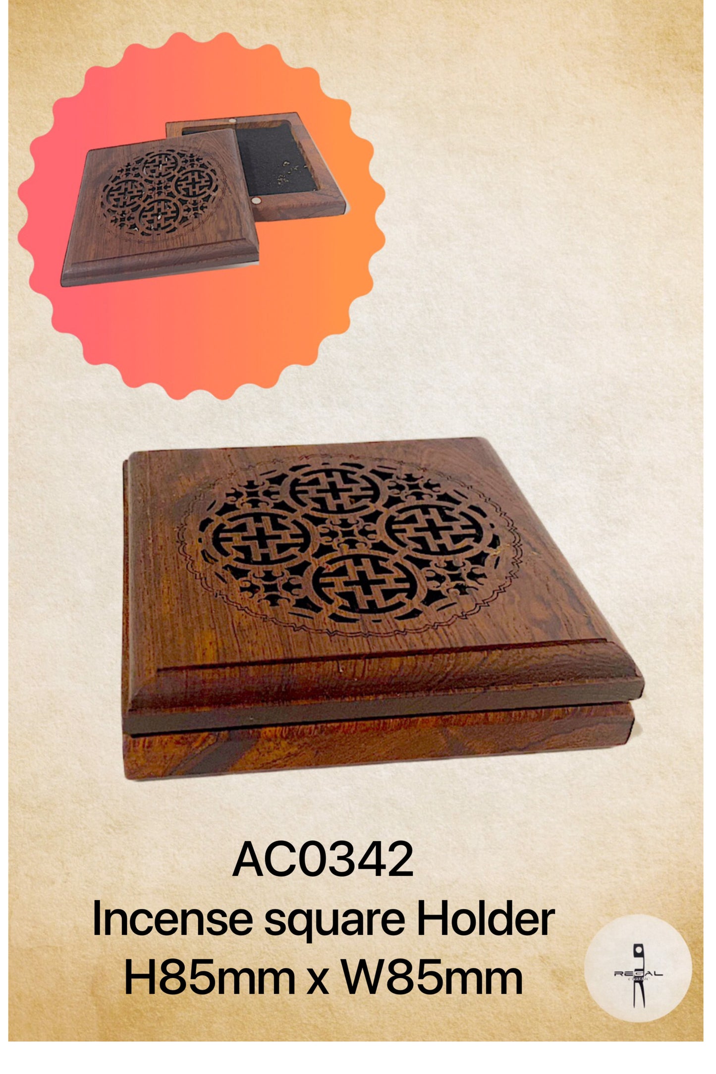Incense Holder Square