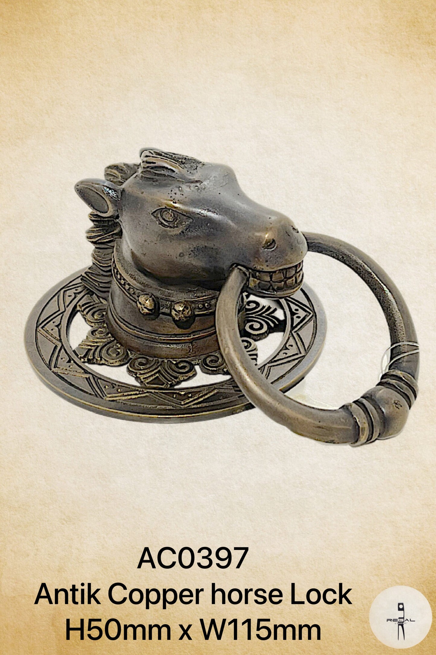 Antik Copper Horse Handle