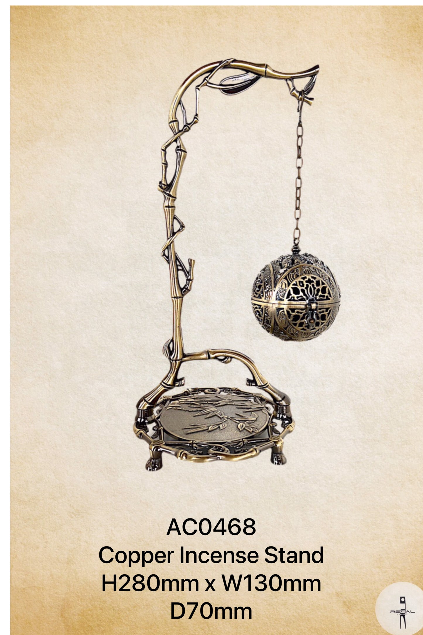 Copper Incense Stand