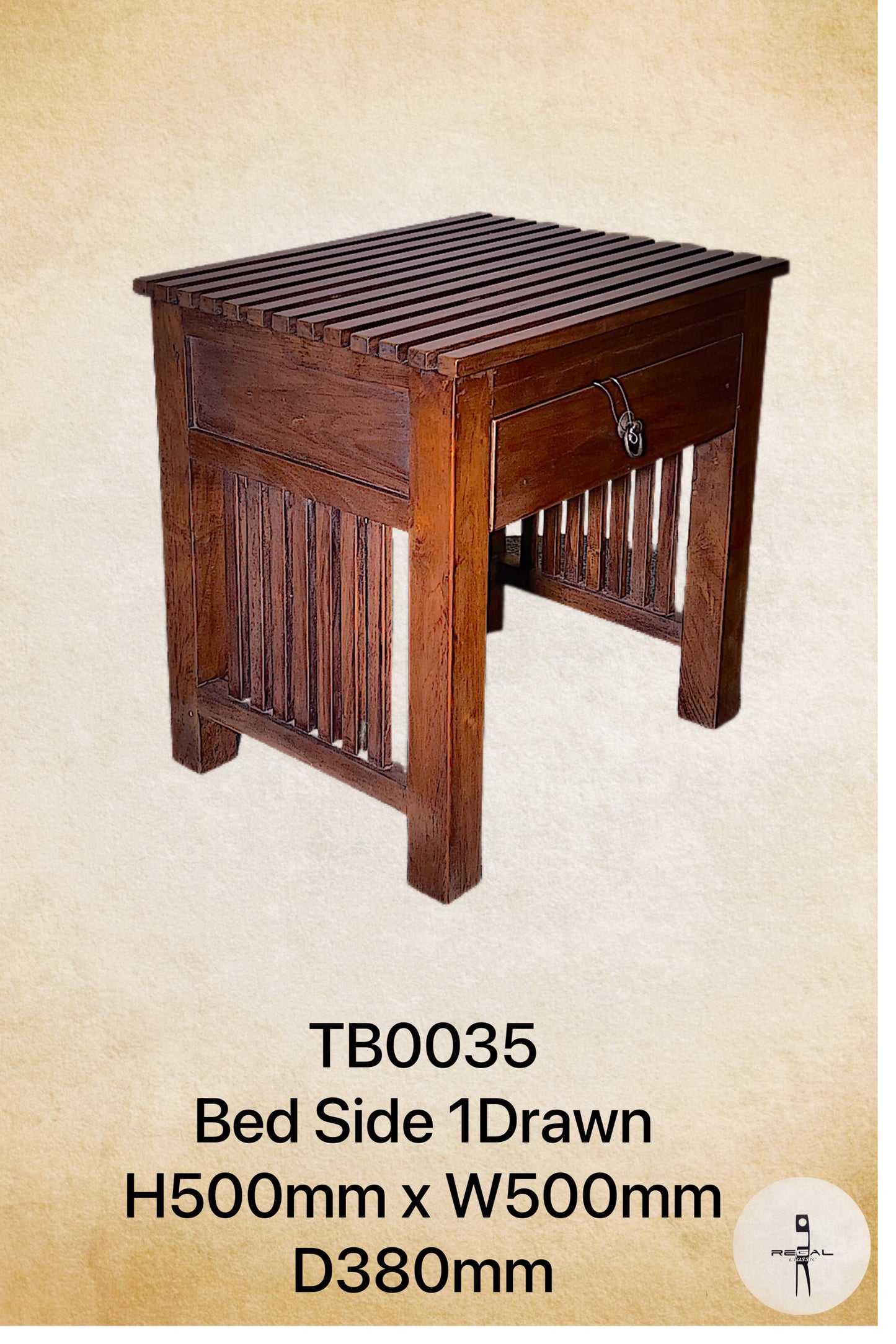 Bed Side Table wf 1 Drw 2