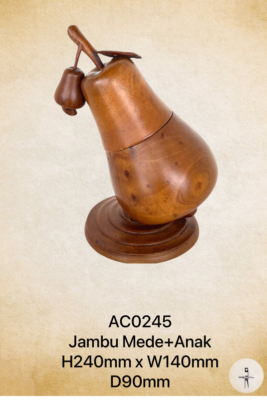 A wooden figurine of a horse with a rider, used as a decorative item or a handicraft.