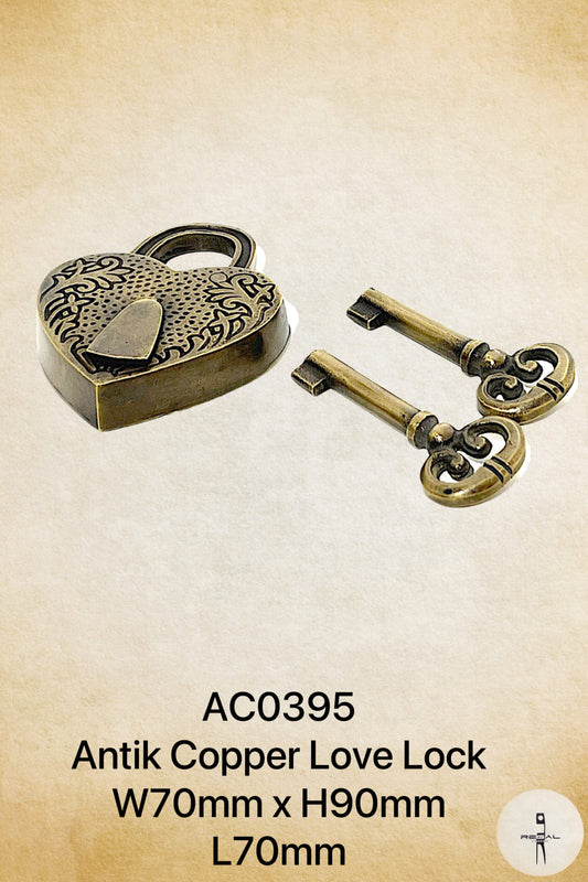Antik Copper Love Lock