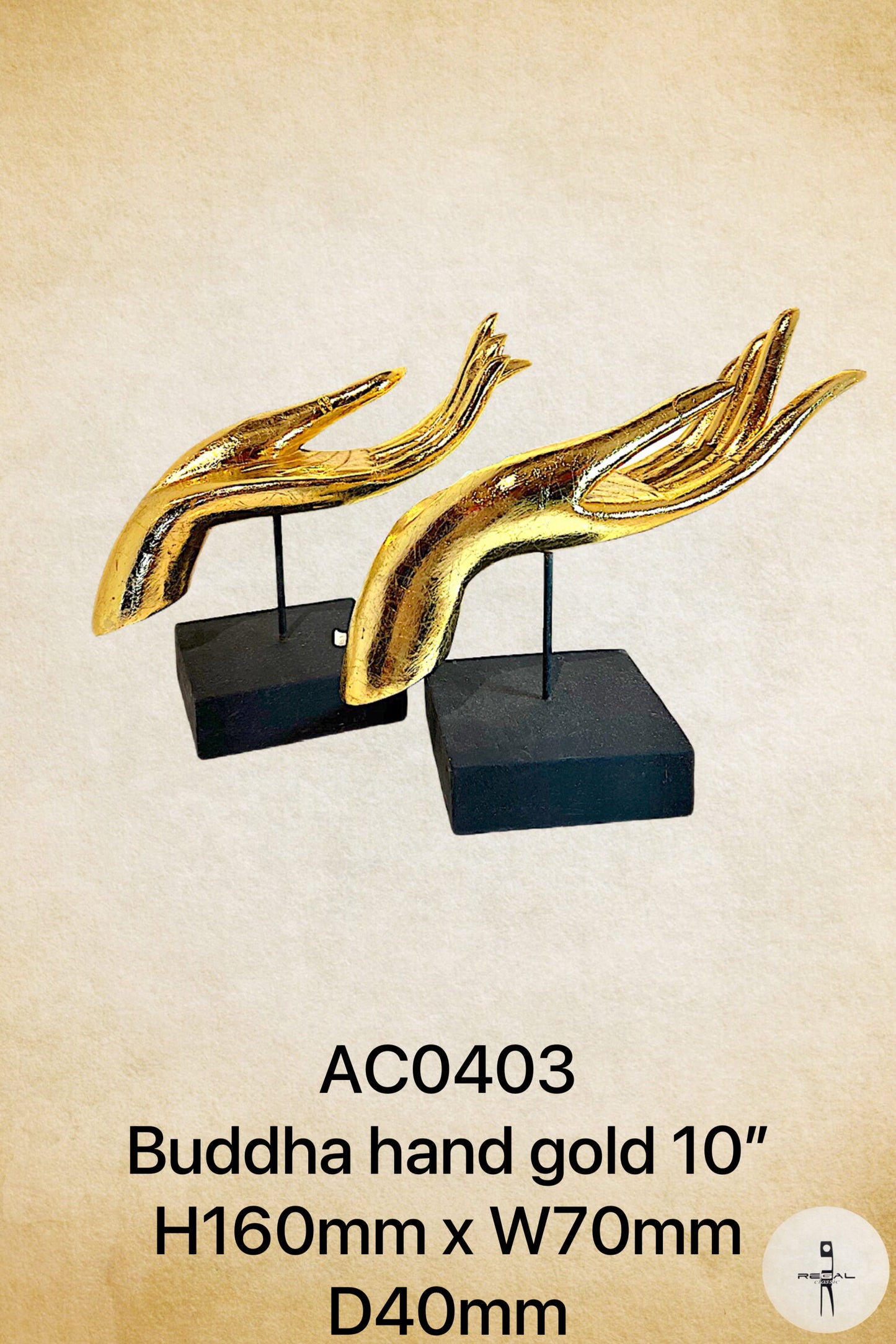 Buddha Hand Gold 10"