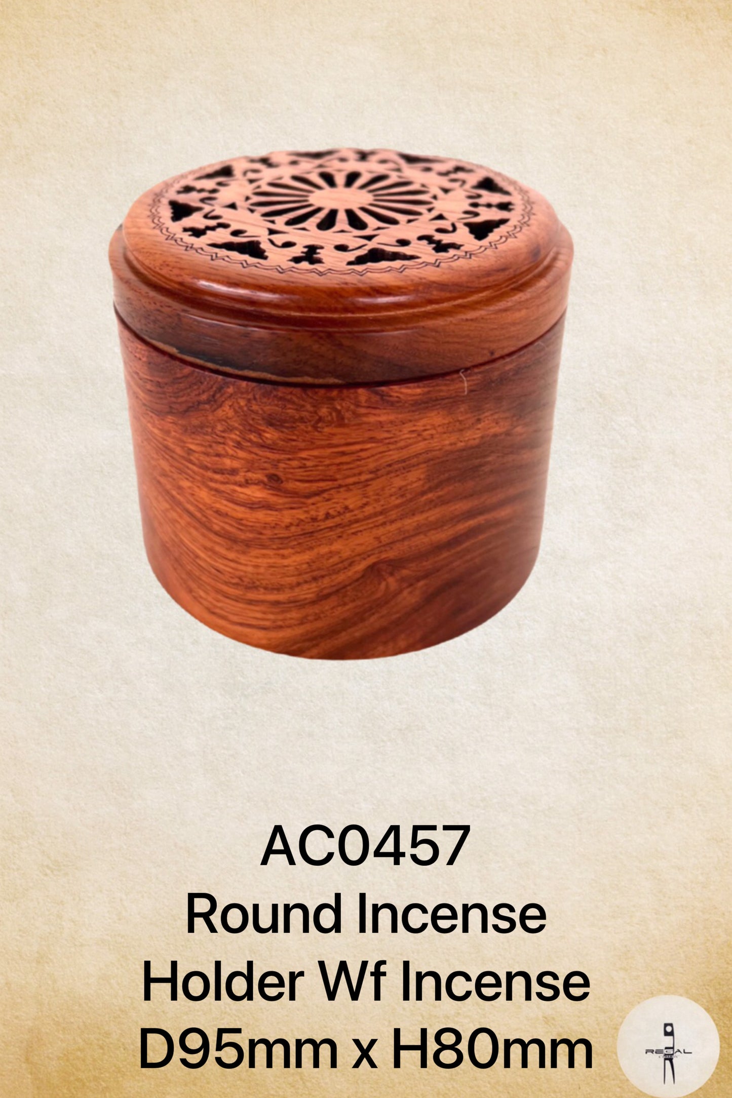 Round Incense Holder wf Incense 3
