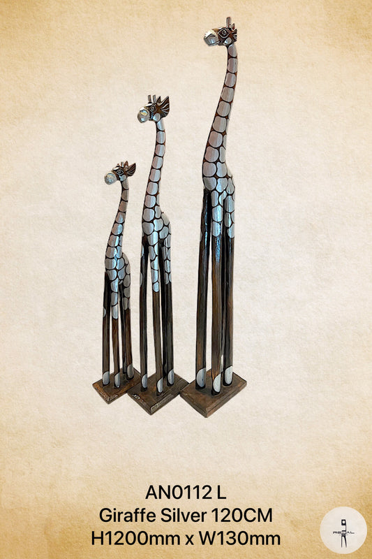 Giraffe Silver 120cm