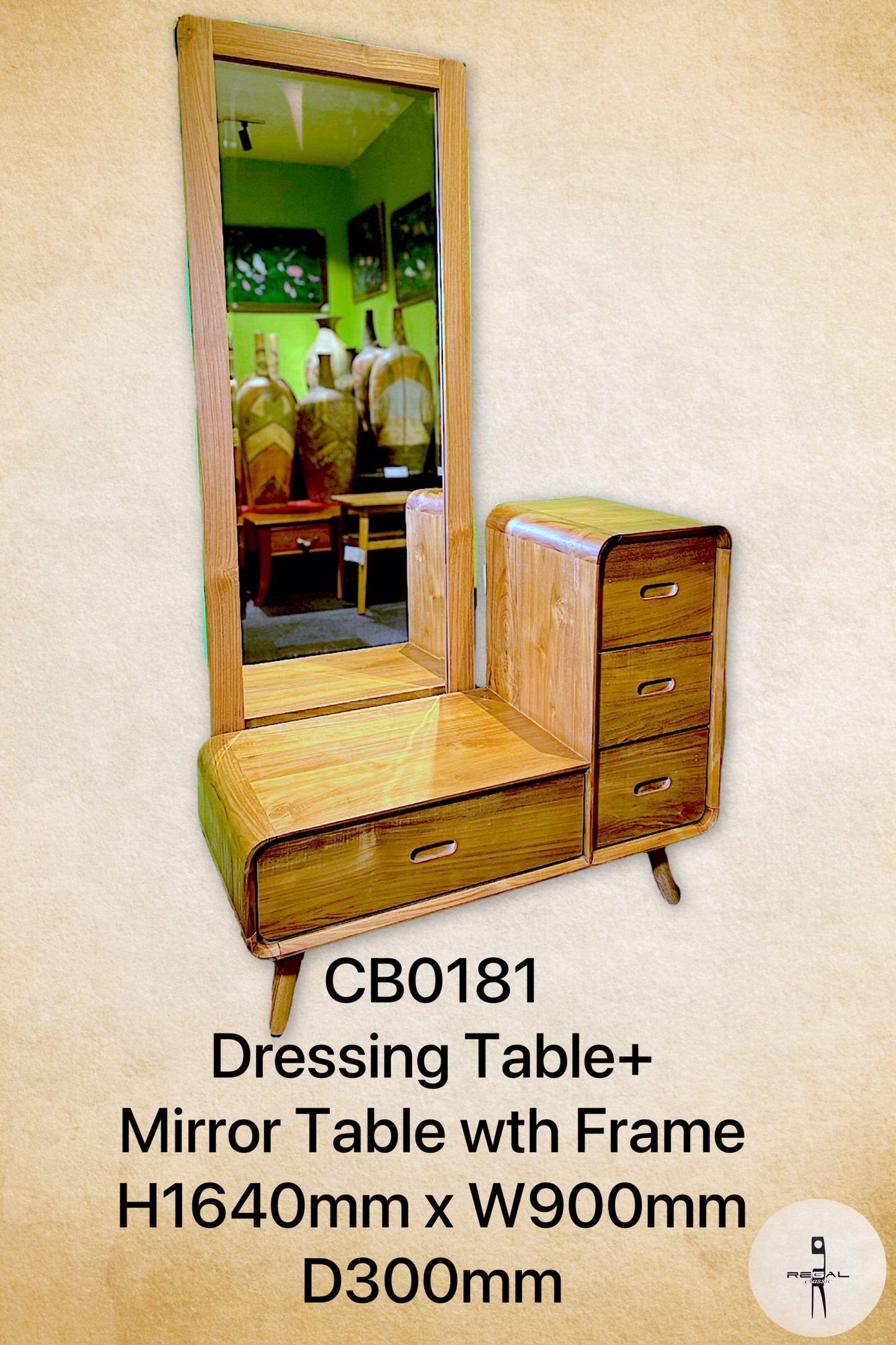 Dressing Table + Mirror Table