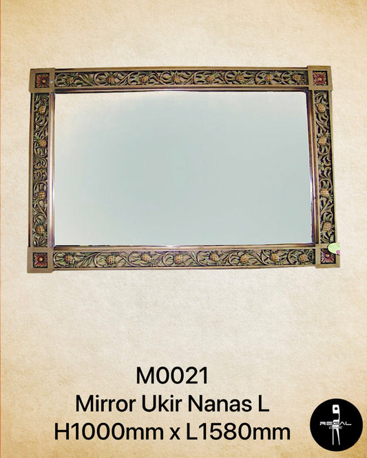 Mirror Ukir Nanas L