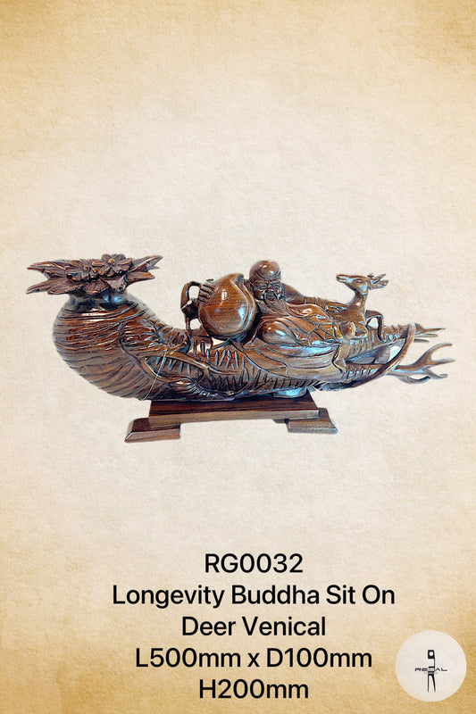 Longevity Buddha Sit On Deer