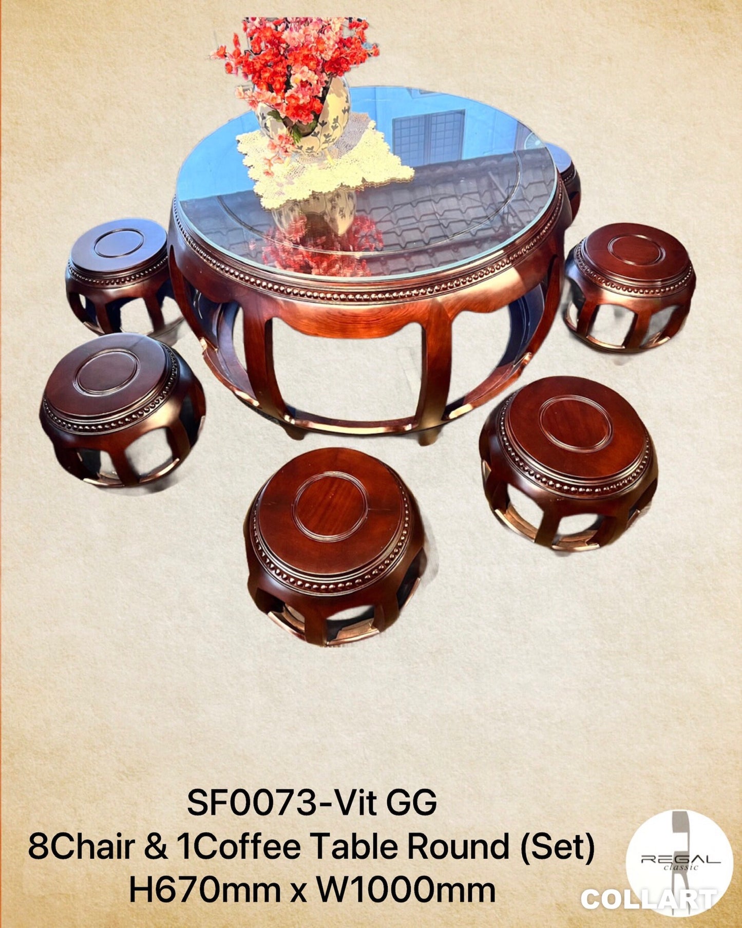 6 Chair & Coffee Table