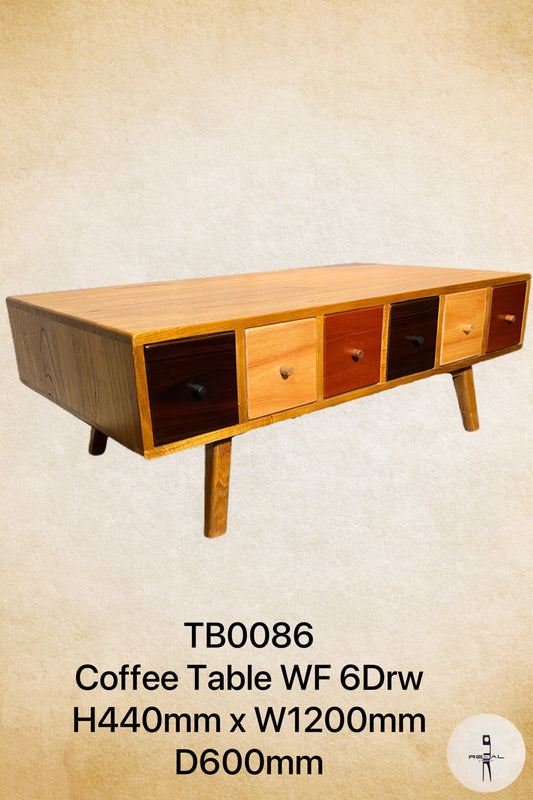Coffee Table wf 6 Drw
